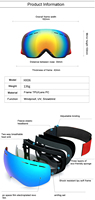 Lunettes de ski Desniger anti-buée, verres interchangeables pour le ski sur neige, lentilles polarisées miroir, monture en PC, lunettes de sécurité pour snowboard, personnalisables