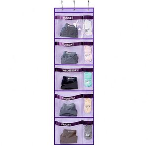 2026 <b>Hot</b> Sell Transparent Storage Bag Hanging Behind Door and Closet Used to Store Children's Clothes Underwear and <b>Socks</b> - Product Image 2