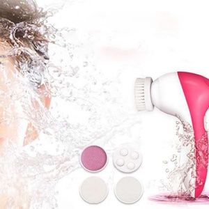 5-in-1 Electric Facial <b>Cleaner</b> with Deep Cleansing Spin Sonic Scrub <b>Pore</b> <b>Cleaner</b> Silicone Exfoliating Brush - Product Image 3