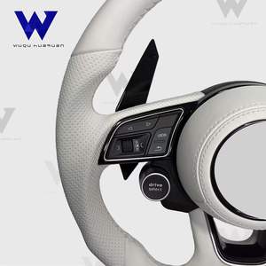 Volant <span class=keywords><strong>sport</strong></span> en cuir Nappa semi-perforé personnalisé pour <span class=keywords><strong>Audi</strong></span>, compatible avec <span class=keywords><strong>A1</strong></span> A3 A4 A5 A6 Q6 Q7 - Product Image 4