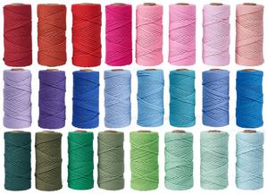 Corde en coton doux 3mm 4mm 5mm Corde en coton tressé pour <span class=keywords><strong>macramé</strong></span> - Product Image 2