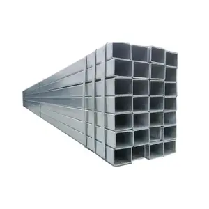 Tuyau creux galvanisé à prix compétitif 50x50 Gi usine de tubes carrés en acier grande vente en gros