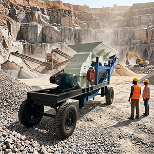 Exportation de concasseurs mobiles <span class=keywords><strong>à</strong></span> marteaux vers l'Afrique du Sud, utilisés pour le broyage de minerai, de roche et de <span class=keywords><strong>charbon</strong></span>, entraînés par un moteur diesel, prix de gros - Product Image 1