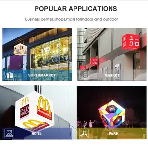 Cube LED Vidéo Pleine Couleur Haute Qualité 320x320mm avec SDK - Publicité pour Magasins de Détail Intérieurs - Product Image 2