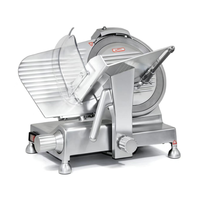 Trancheuse à viande semi-automatique commerciale 300 mm pour bœuf congelé, machine durable pour petites entreprises
