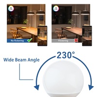 Ampoule LED Globe à économie d'énergie 5W 8W 11W 15W Lumière du jour B22 E26 E27 Résidentielle G80 G95 G120