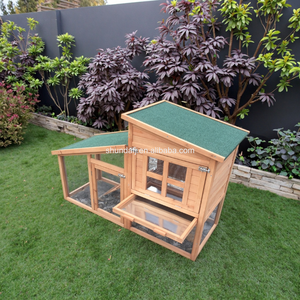 SDR029 Eco-Friendly Classic Wooden Rabbit Hutch for All Seasons Outdoor <b>Pet</b> House - Product Image 3