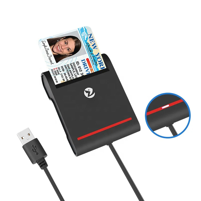 ZOWEETEK USB 2.0 Smart Card Reader With SDK ISO 7816 Chip Card Reader Writer Portable Payment Card Reader for Laptop or Computer