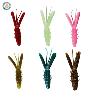 Señuelo blando con forma de camarón y cangrejo de río, 90 mm, 7.2 g, para pesca de lubina con aparejos Texas, señuelo de fondo, señuelo blando biónico - Product Image 5