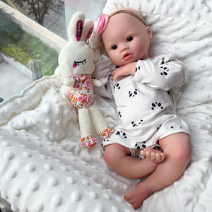 Muñeca bebé de silicona suave hecha a mano de 18 pulgadas para niña recién nacida, muñeca bebé recién nacido de tacto suave para niños, regalos de <span class=keywords><strong>Halloween</strong></span> - Product Image 6