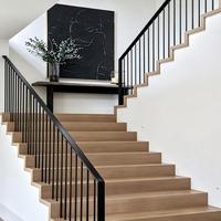 Aluminium Moderne Außentreppengeländer Hochfest Rostbeständig Wasserresistent Einfache Installation Treppengeländer für Wohngebäude
