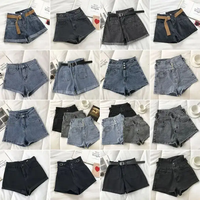 Celana Pendek Denim Stok Pabrik Grosir Kemasan Campur Obral Jeans Pria dan Wanita Pakaian Baru