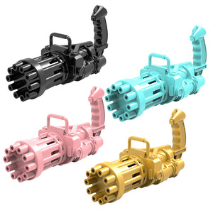 Máquina de burbujas Gatling, juguete eléctrico para niños de 2 a 6 años, que sopla burbujas, material PP unisex - Product Image 5