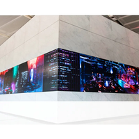 P0.9 P1.25 P1.5 Panel Dinding Video TV Mikro LED Residensial, Panel Dinding Mikro LED COB 4k 8k Layar LED Full HD Indoor untuk Ruang Rapat