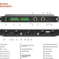 Système de monitoring intra-auriculaire sans fil XTUGA RW2090, émetteur double canal, surveillance des performances multi-personnes, 5W, entrée 1,5V