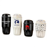 Termo de Acero Inoxidable 316, Diseño Moderno y Minimalista, Taza de Café con Forma de Pétalo, Estilo Popular en Internet, de Alta Apariencia