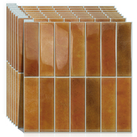Nouvelle conception de carreaux muraux autocollants en PVC en forme de gourde, imperméables et faciles à poser pour le bricolage à domicile