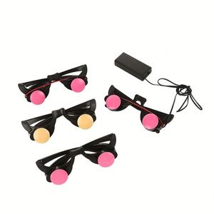 Disfraces de Halloween de Estilo Europeo Americano, Varios Modelos, Gafas de Payaso, Trajes de la Parca con Ojos Rojos, Plástico Brillante - Product Image 5