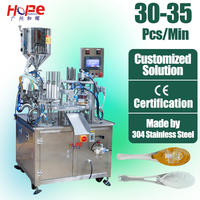 Machine de remplissage, scellage et emballage entièrement automatique pour cuillères à miel, boissons et confitures – Emballage multifonctionnel en verre