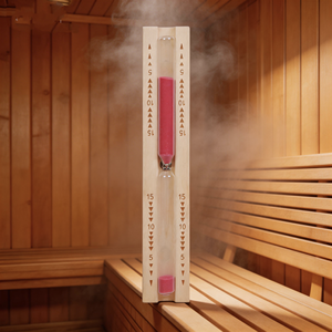 Minuteur de sable pour sauna <span class=keywords><strong>en</strong></span> pin de 15 <span class=keywords><strong>minutes</strong></span>, fabrication directe, haute qualité, moderne, utilisation facile et sûre pour sauna - Product Image 1
