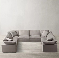 Großhandel Günstig Indoor Heim Werksdirekt Bequeme Stoffsofa-Garnitur Wohnzimmer Möbel