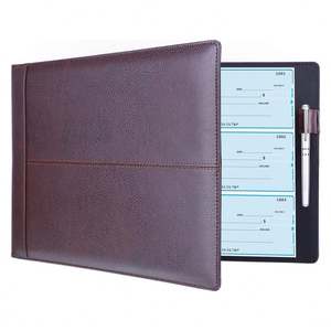 Carpeta para Chequera de 7 Anillos, Capacidad para 600 Cheques con Bolsa de Vinilo Transparente para Guardar Facturas - Product Image 6