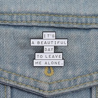 Broche con Frase Divertida, Insignia Metálica con Eslogan, Accesorios, Insignias, Broches