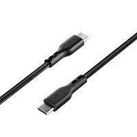 Câble de charge rapide Type-C vers Type-C en nylon tressé de 4 pieds, 6A, personnalisé OEM en gros, conducteur en cuivre pur pour ordinateur et écouteurs