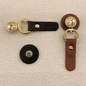 Fermoir à crochet et œillet en cuir PU avec quincaillerie métallique <span class=keywords><strong>brillante</strong></span>, ne glisse <span class=keywords><strong>pas</strong></span>, accessoires vestimentaires - Product Image 3