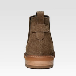 Botas de Tobillo Balmoral de Cuero para Hombre, Textura Lijada a Mano, Estilo Amish, Algodón, Resistentes al Agua, Antideslizantes - Product Image 2