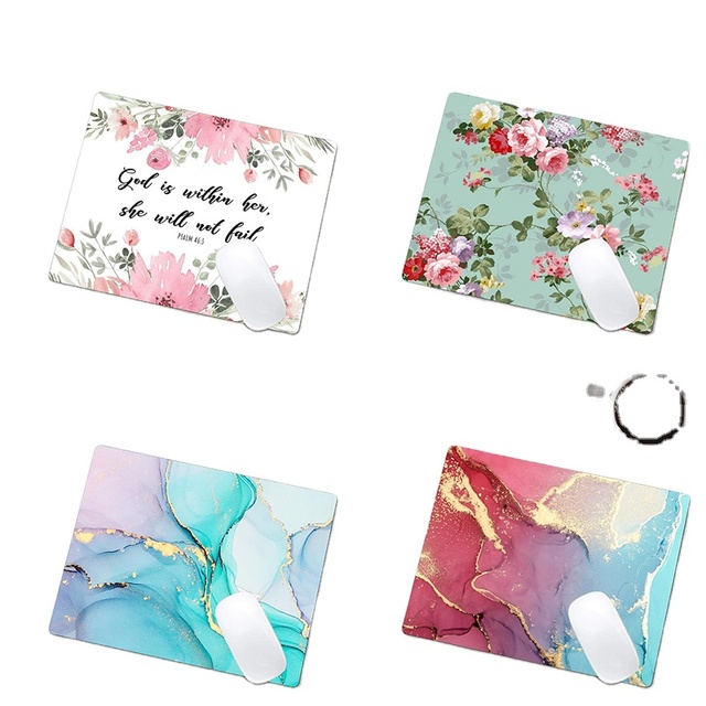 Custom Personalised Rubber Mousepad Non Slippery Polyester Neoprene Small Mouse Pad