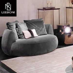 <span class=keywords><strong>Haute</strong></span> qualité velours tissu repos <span class=keywords><strong>chaise</strong></span> pivotante hôtel hall <span class=keywords><strong>chaise</strong></span> <span class=keywords><strong>rotative</strong></span> moderne canapé simple grand canapé rond <span class=keywords><strong>chaise</strong></span> - Product Image 5