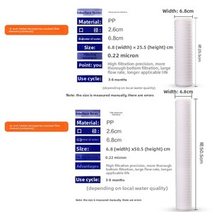 <span class=keywords><strong>Pp</strong></span> xếp li Lọc <span class=keywords><strong>Cartridge</strong></span> 10 \ "20 \" 30 \ "40 \" chính xác phổ phẳng End nước prefilter - Product Image 5