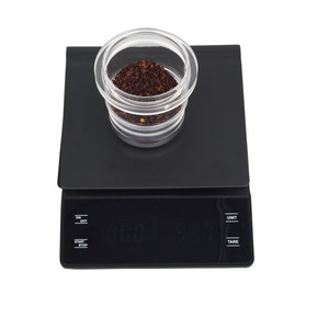 Balance à café numérique avec minuteur, balance électronique de haute précision pour café filtre, tapis en silicone, balance de cuisine en grammes - Product Image 3