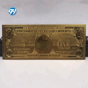 Billete de 1 Dólar Estadounidense Chapado en Oro al por Mayor para Colección de <span class=keywords><strong>Valor</strong></span> - Product Image 1