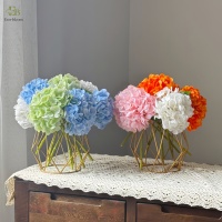 Bunga Hydrangea Buatan Ukuran Kecil Panjang 31cm Kualitas Tinggi Hydrangea Sentuhan Nyata Lateks Lembut Seperti Asli Tangkai Tunggal Bunga Buatan
