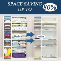 Sacs de rangement sous vide pliables personnalisables en gros pour vêtements, utilisation dans la garde-robe, pompe à vide, respectueux de l'environnement, taille personnalisable
