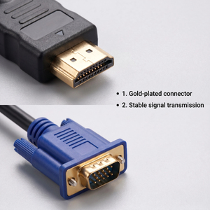1080P HDTV เป็น VGA อะแดปเตอร์<span class=keywords><strong>สาย</strong></span>เคเบิลตัวผู้ไปยังตัวผู้สายแปลงวิดีโอสำหรับ PC แล็ปท็อปทีวีกล่องโปรเจคเตอร์ - Product Image 2