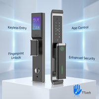 Cerradura Inteligente para Puerta, Totalmente Automática, con Reconocimiento Facial 3D, Almacenamiento en Tarjeta de Memoria, Aplicación TTLOCK, para Puerta de Aluminio, Hotel, Apartamento
