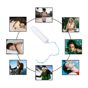 Tampons numériques en coton biologique hypoallergénique, emballés individuellement dans du papier, écologiques, de qualité médicale, pour femmes à peau sensible - Product Image 4