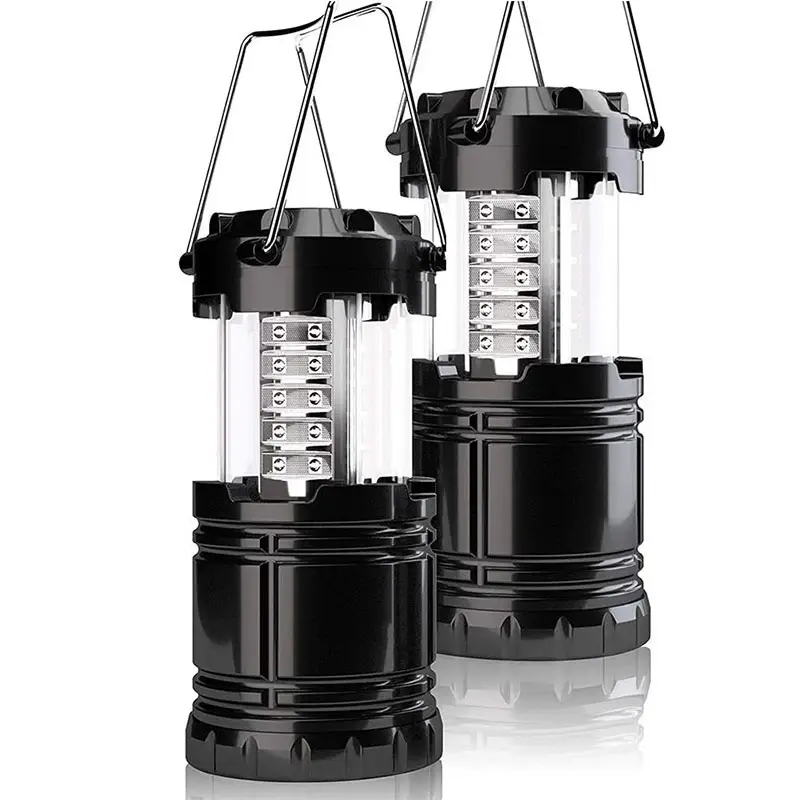 2 חבילת LED סופר בהיר נייד הישרדות מקורי מתקפל קמפינג אורות פנסי מנורה חירום