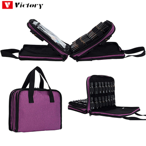 Essential Oil Storage Carrying Case With Clear Accessories Pocket-Three-layer Essential Oil Carrying Storage bag