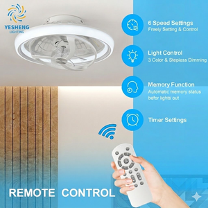 Fournisseur de ventilateurs de plafond de premier plan, ventilateur de plafond industriel à moteur DC de 60 pouces avec lumière, télécommande, refroidissement silencieux - Product Image 2
