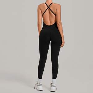 Nouvelle arrivée Combinaison de sport pour femmes Absorbant la transpiration et séchant rapidement Combinaison de fitness pour la salle de sport Combinaison de yoga serrée et respirante - Product Image 4