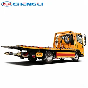OEM and ODM Factory Direct 4X2 <b>Flatbed</b> 10 Tons Wrecker <b>Truck</b> Heavy Tow <b>Truck</b> with 4.1/4.1m Deck Length for Sale - Product Image 3