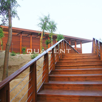 Quacent Support Design Villa en bois moderne de luxe, Maison préfabriquée, Hôtel de villégiature, Bungalow, Chalet, Cabane, Appartement