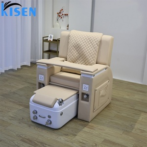 KISEN Wholesale Pedicure Chair for Nail Salon Color Customized Electric Adjustable Seat Backrest for Hair Spa Kneading Massage - Product Image 2