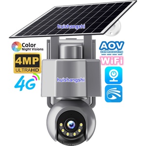 Wifi AOV V380 PTZ IP 4MP HD Voice Cloud Outdoor <b>Security</b> Outdoor <b>Wireless</b> Bullet CCTV Surveillance 4G Sim Network Solar <b>Cameras</b> - Product Image 1