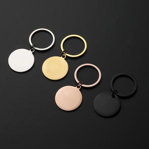 מחזיק מפתחות נירוסטה חוצה גבולות עם אופנה צבע לייזר אופנה מתנה חרוט כלב מסוגנן תג מתכת - Product Image 1