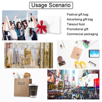 Sac en papier cartonné gris argenté imprimé sur mesure, emballage promotionnel, sac cadeau, sac de shopping en papier avec poignée, design personnalisé